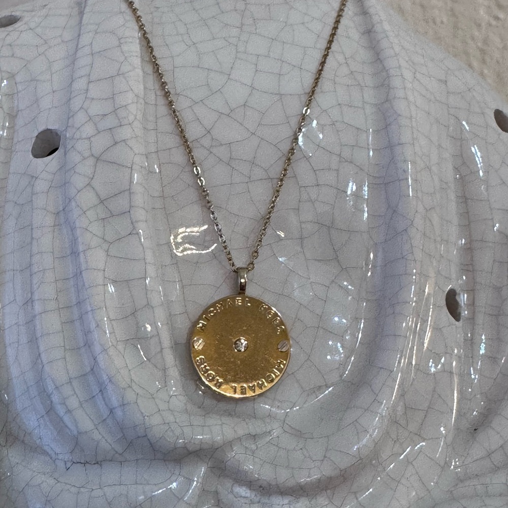 Michael Kors Gold Disc Necklace - Picture 12 of 12